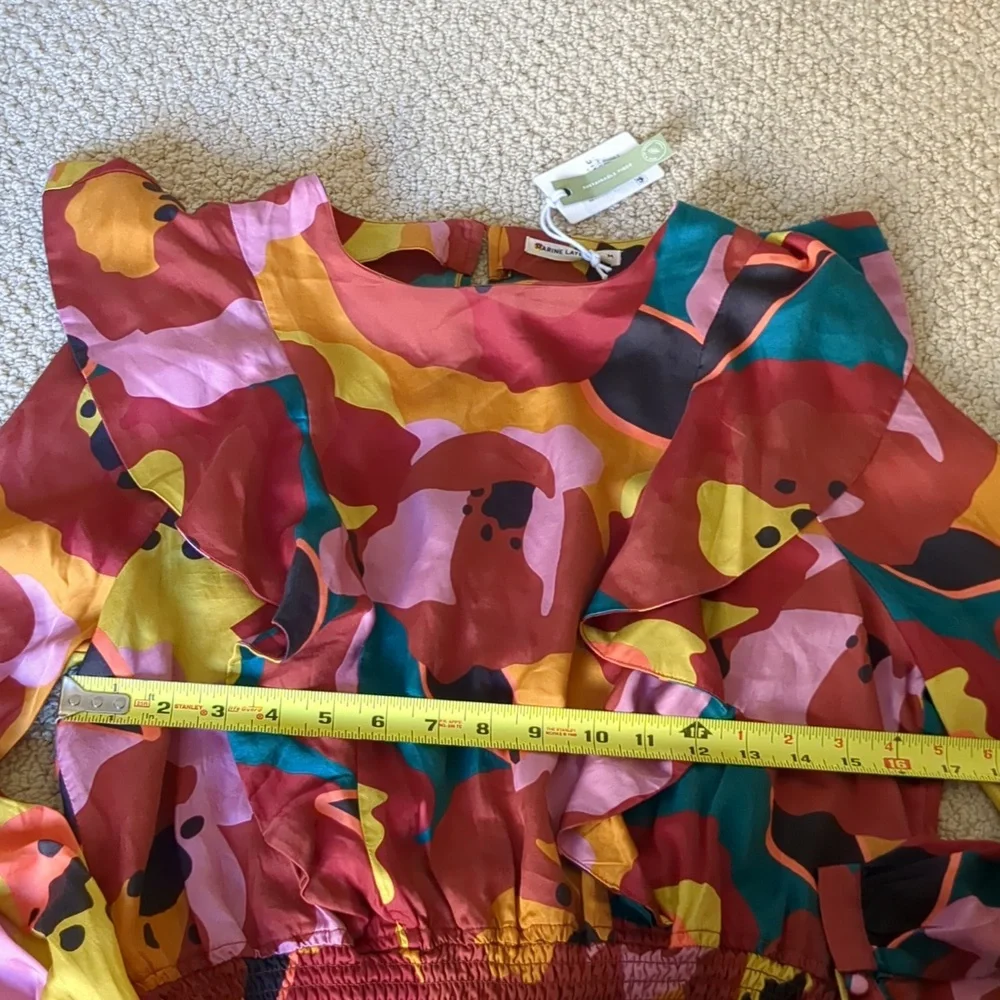 New Marine Layer floral print blouse - Picture 4 of 6